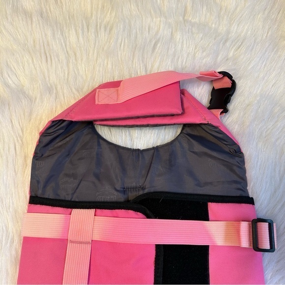 L.D.Dog Pink Mermaid Dog‎  Life Vest Jacket Ripstop With Rescue Handle Swimming - Picture 6 of 7